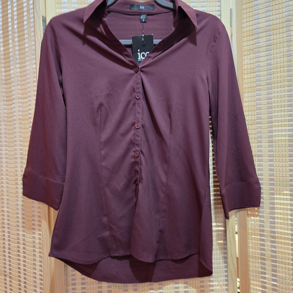 Ico Women's Violet Button-Up Top